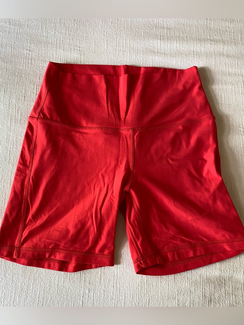 Lululemon Love Red Align Biker Shorts - Picture 2 of 5